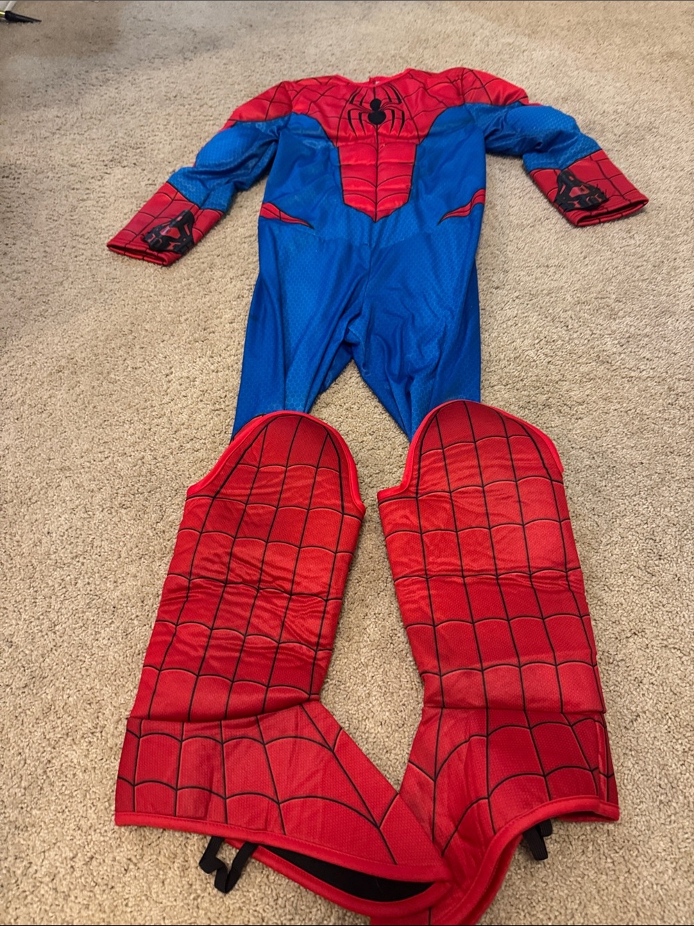 Spiderman Boys Red and Blue Superhero Costume Sz 5